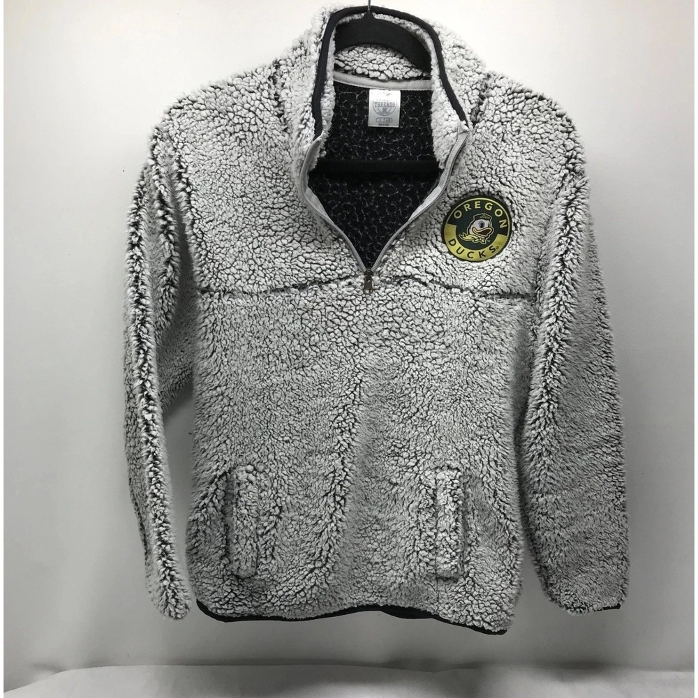 Oregon Ducks Football Sherpa Pullover Soft Pressbox University Collage Rose Bowl